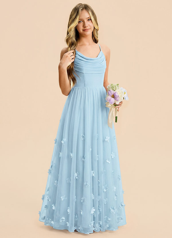 front Azazie Bella Junior Formal Dress