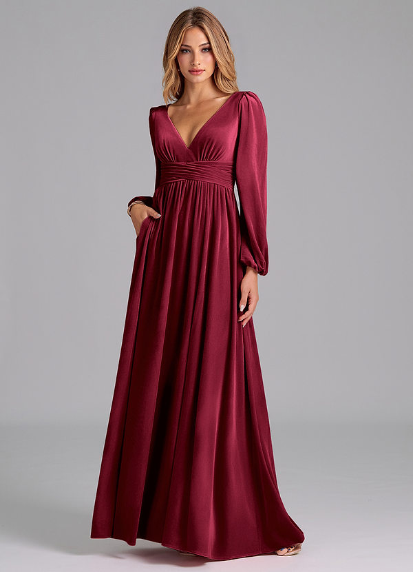 Maxi jurk Rosinelle Merlot image1