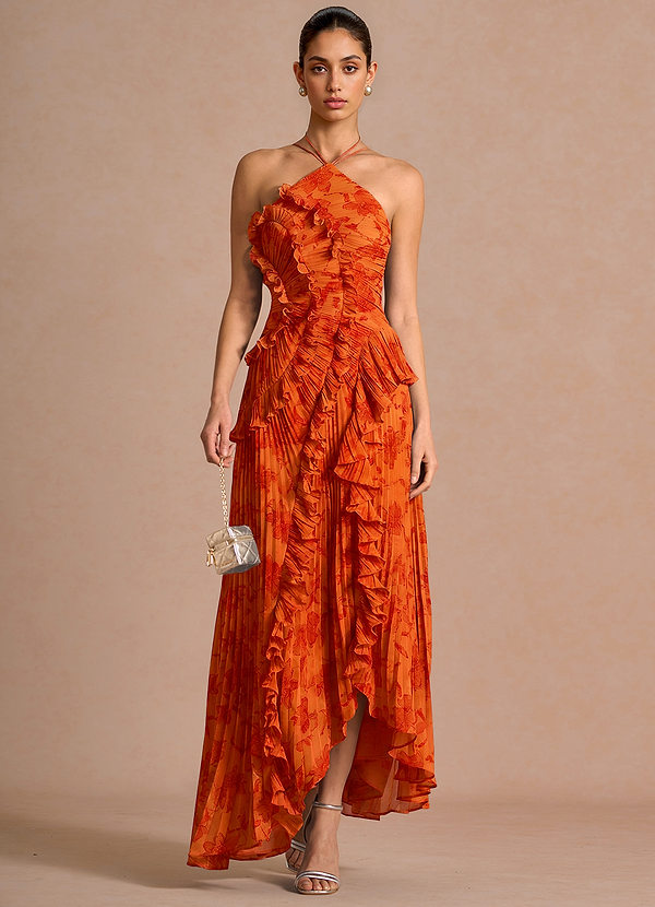 Hatsu Tangerine Maxi Dress image1