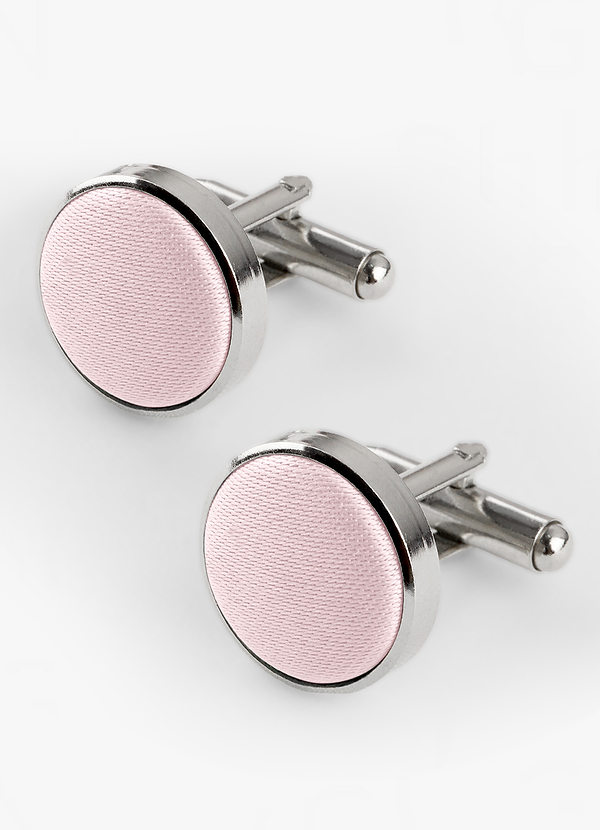 front Rounded Matte Satin Cuff Links