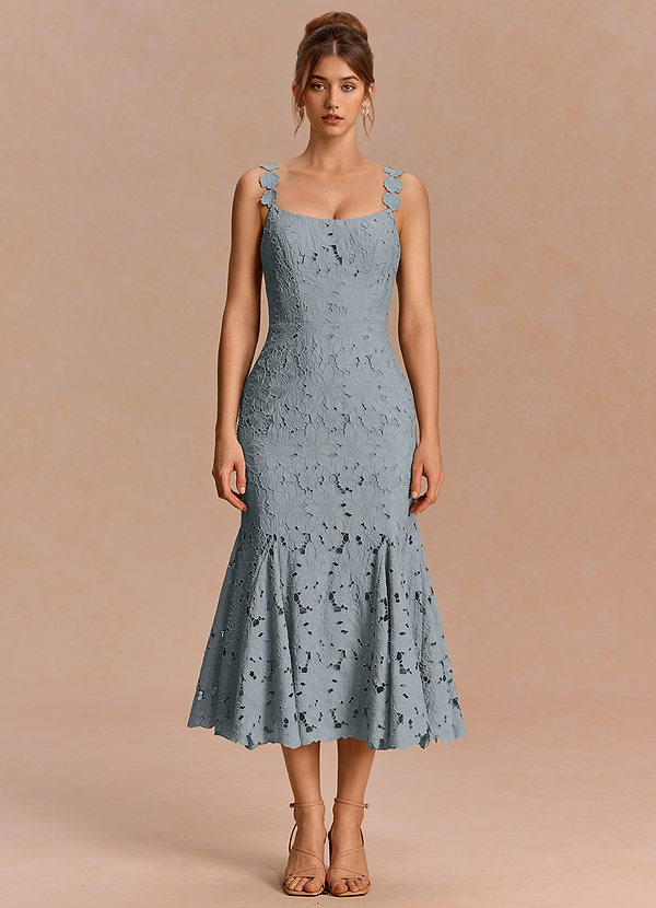 Melia Dusty Blue Midi Dress image1