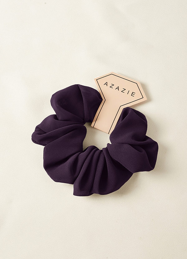 front Matching Color Bridesmaid Chiffon Over Size Scrunchie Set