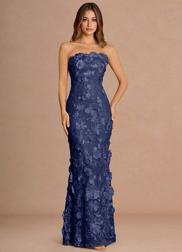 Della Dark Navy Maxi Dress image1