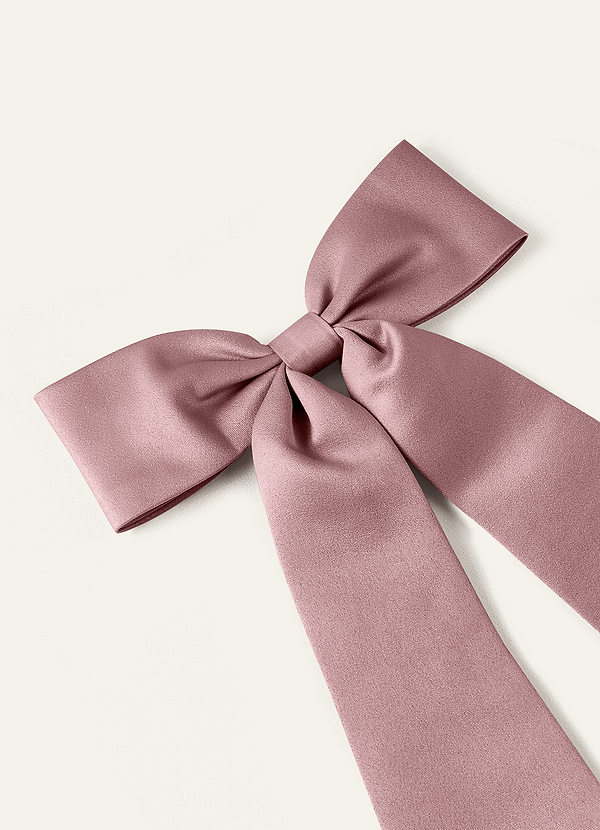 front Farblich passendes Haargummi-Set mit matter Satinschleife