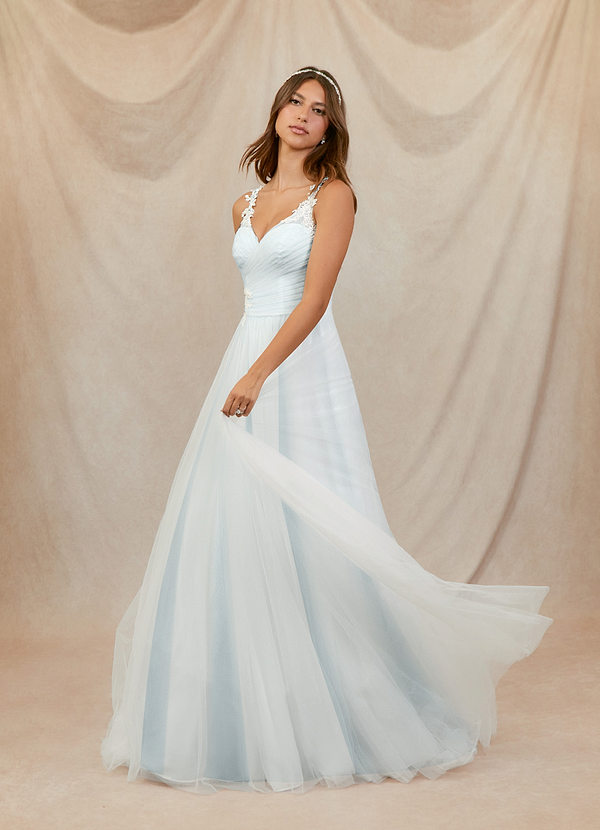 Cloudy Blue Wedding Dresses | Azazie