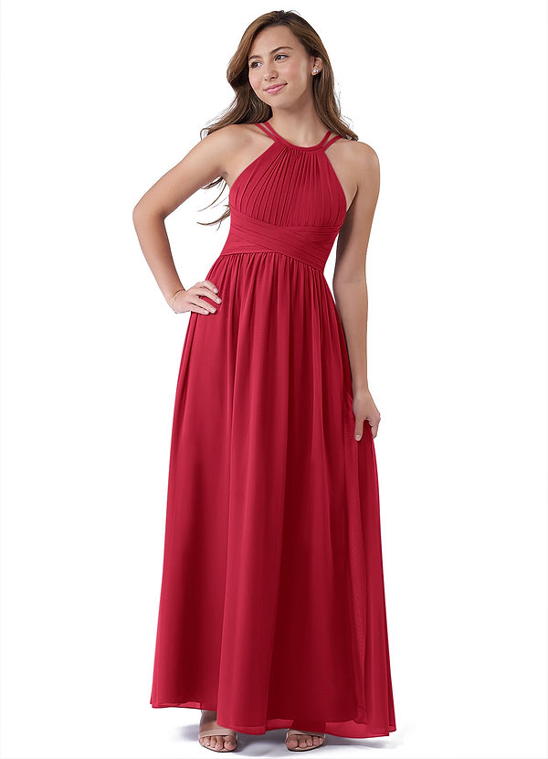 Vestidos De Dama De Honor Junior De Chiffón Asimétricos Azalea main image 1