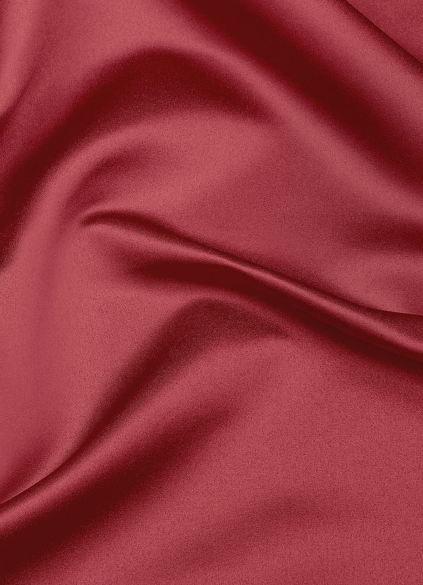 front Azazie Pomegranate Matte Satin Fabric By the Yard