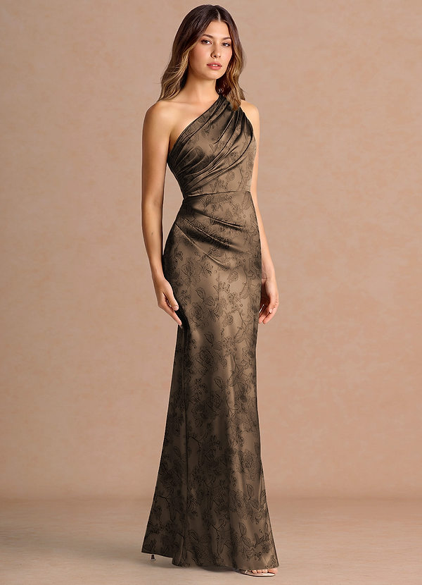 Robe Maxi Café Marron Akilah image1