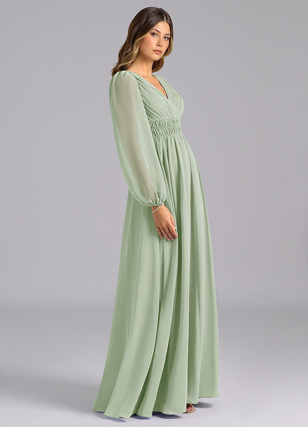 Myah Light Green Maxi Dress image1