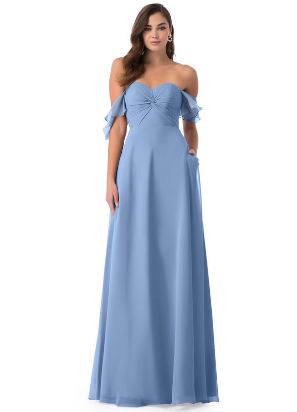 Steel Blue Azazie Juna Bridesmaid Dresses | Azazie
