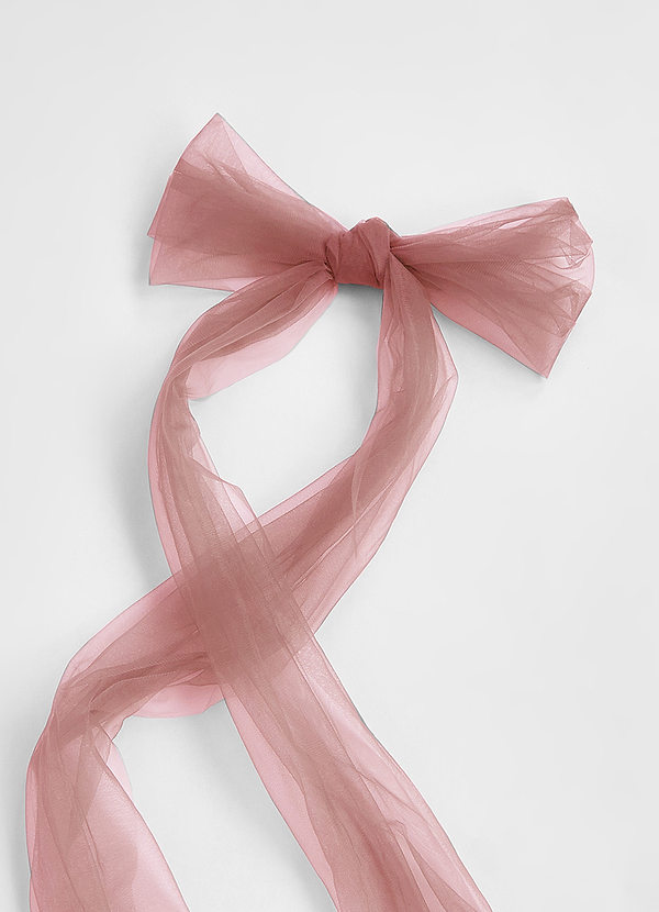 front Matching Color Tulle Bow Sash