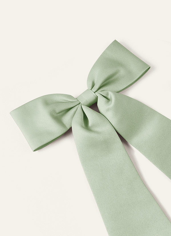 front Ensemble de nœuds élastiques à cheveux en satin mat de couleur assortie