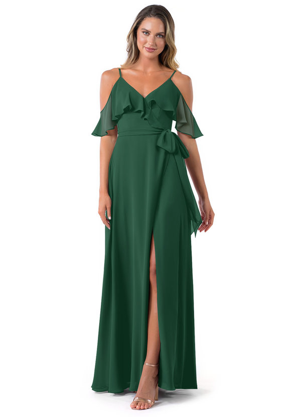 Dark Green Azazie Vianna Bridesmaid Dresses | Azazie