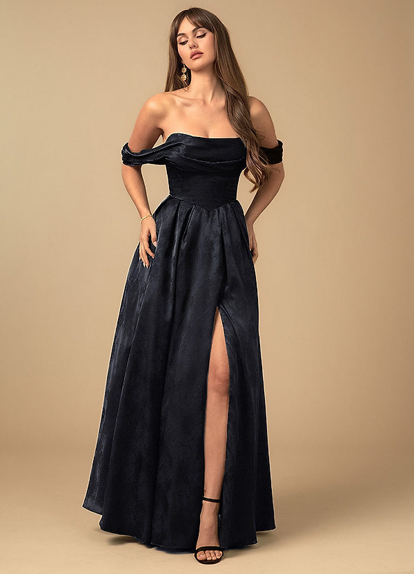 Cristell Black Maxi Dress | Azazie