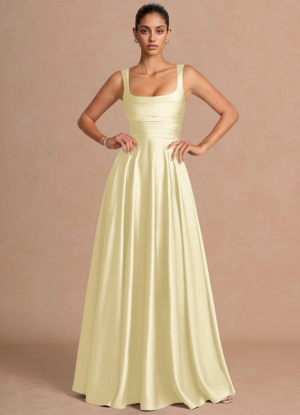 Azaria Butter Yellow Maxi Dress image1