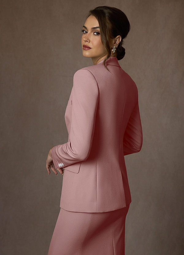 front Kennedy Stoffige Roos Set van gestructureerd stretchjack en kostuum