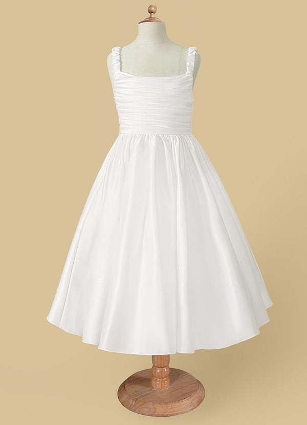 front Azazie Cutie Pie Flower Girl Dress