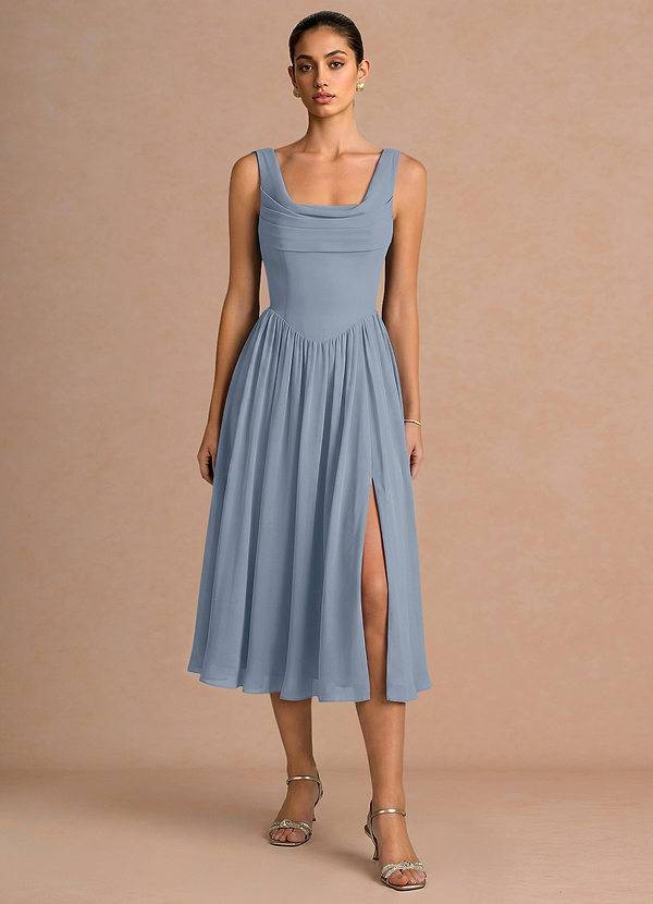Novi Dusty Blue Midi Dress image1