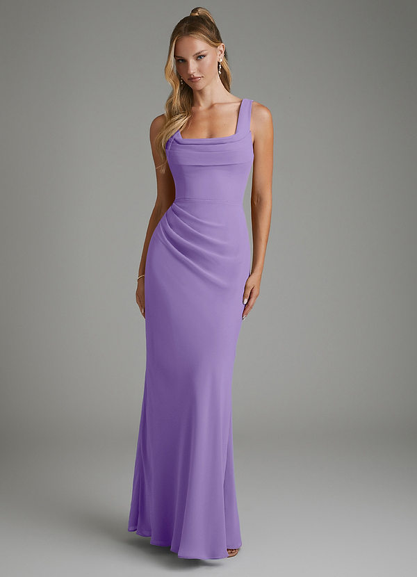 Azazie Asa Brautjungfernkleider Etui Korsett Chiffon Kleid Tahiti image1