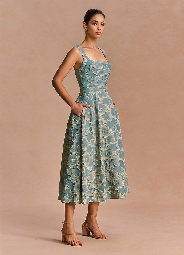 Robe Midi Lac Bleu Azaria image1