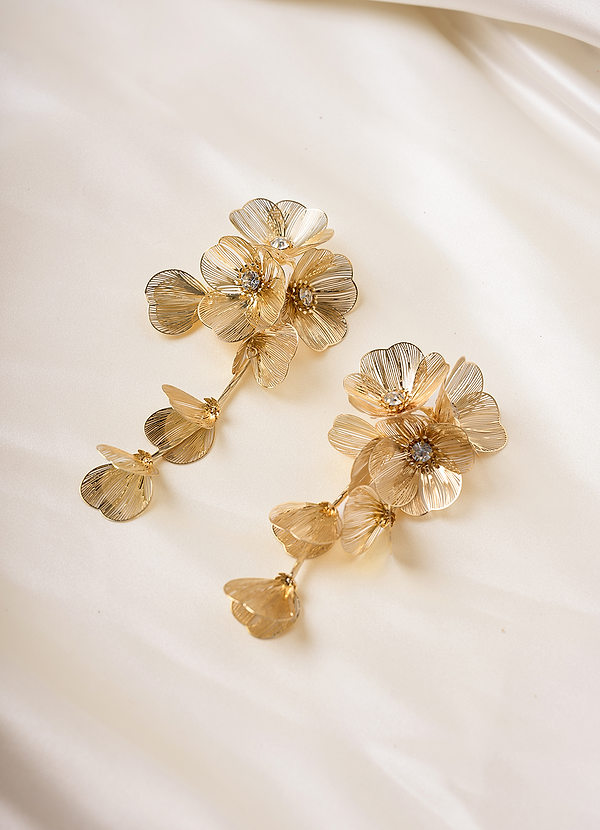 front Mira Flower Drop Oorbellen