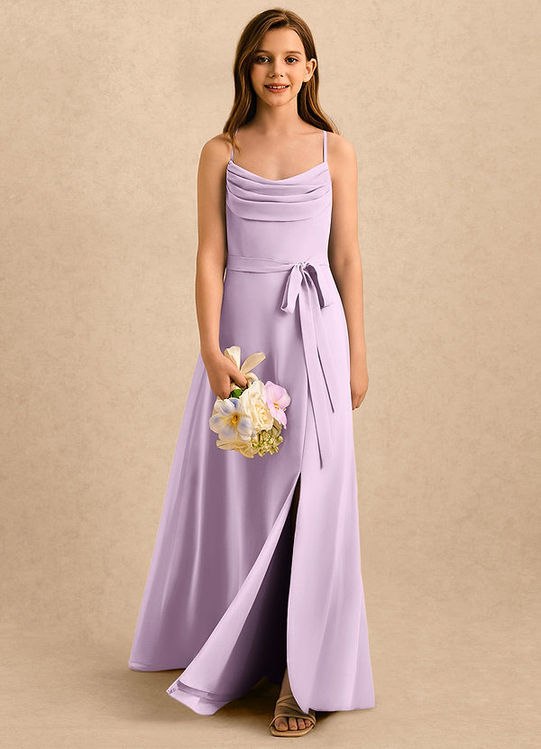 Azazie Jasslyn Girls Formal Sukienki dla dziewczynek sypiących kwiaty  image1