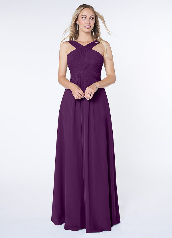 Grape Azazie Kaleigh Bridesmaid Dresses | Azazie