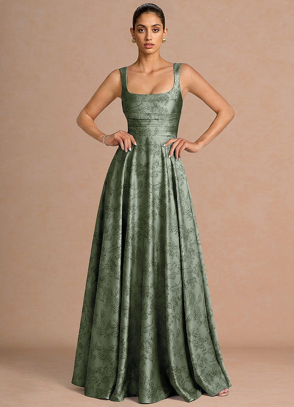 Azaria Sage Blue Maxi Dress image1