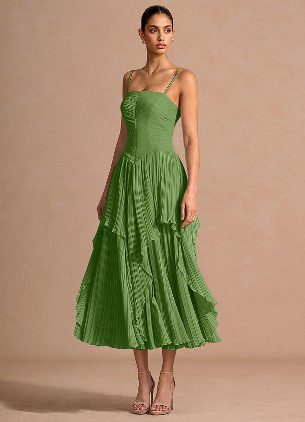 Kerensa Herb Green Midi Dress image1