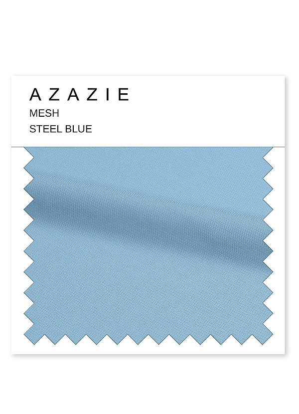 front Azazie Steel Blue Mesh Swatch