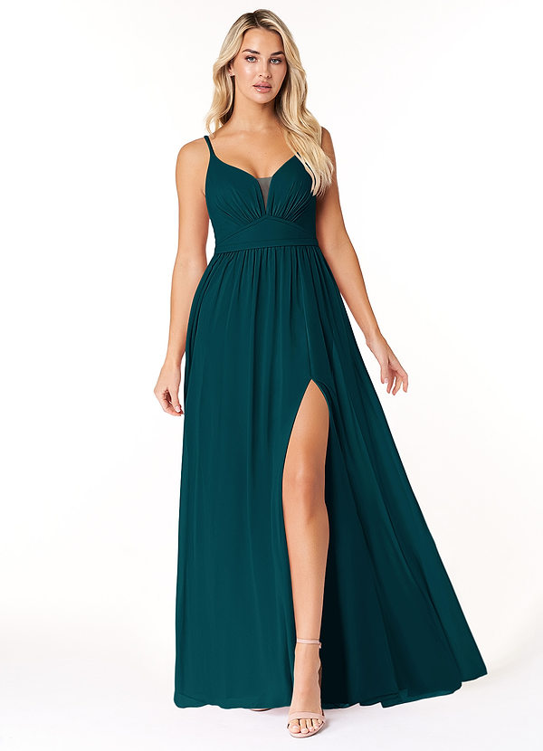Pine Azazie Rayna Bridesmaid Dresses | Azazie