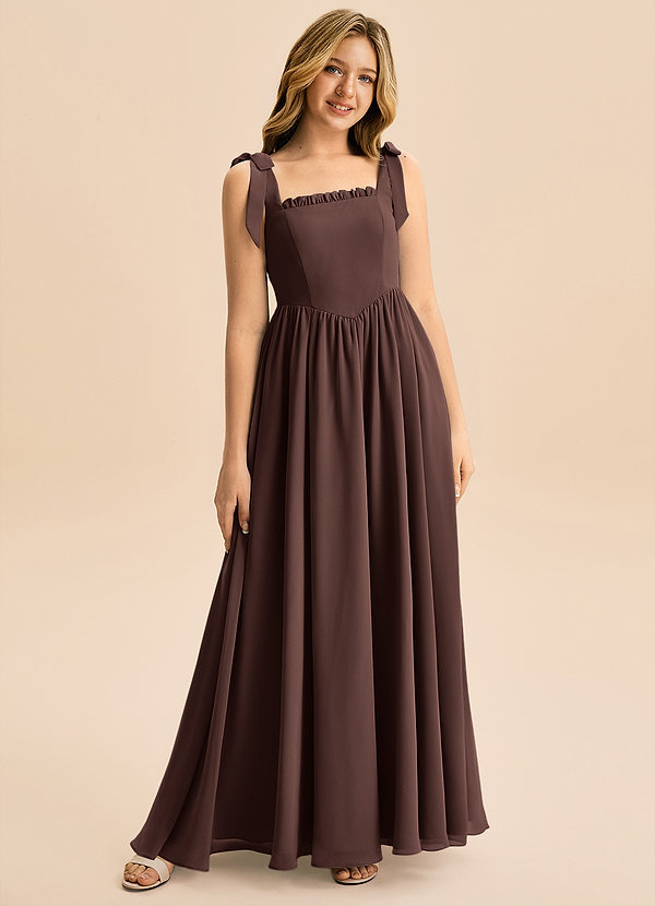 Delia Junior Ganache A-Line Bow Chiffon Dress image1