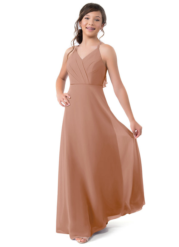 Vestidos Boho Para Damas De Honor Junior Con Falda AsiméTrica En Cascada Champán main image 0