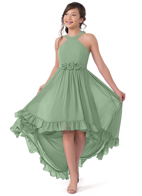 Matcha Azazie Hermione JBD Junior Bridesmaid Dresses Azazie