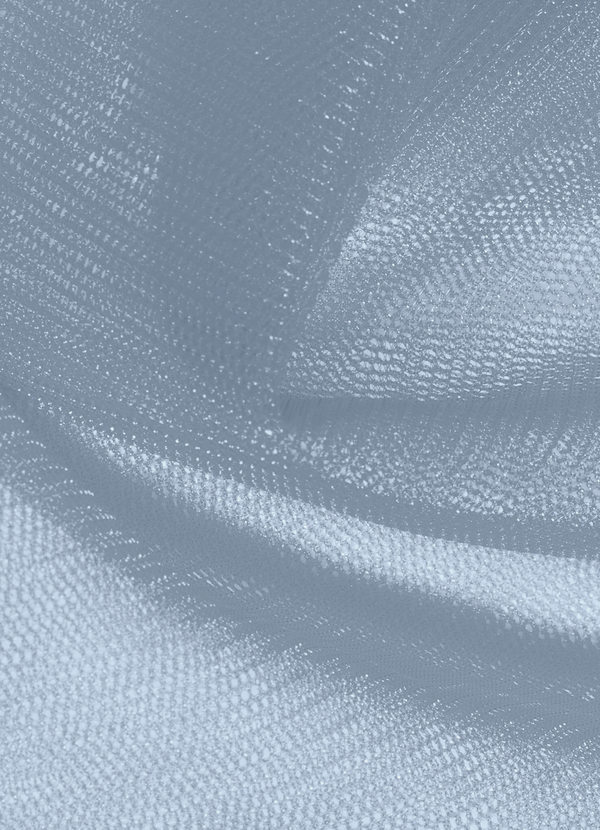 front Azazie Dusty Blue Tulle Fabric By the Yard