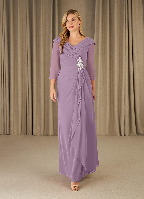 Azazie Jaycee Mother of the Bride Dresses A-Line Chiffon Floor-Length Dress image1