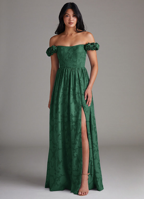 Autumn Emerald Green Maxi Dress image1
