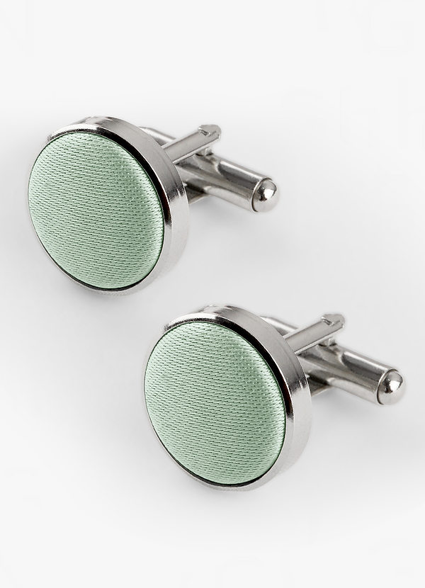 front Rounded Matte Satin Cuff Links