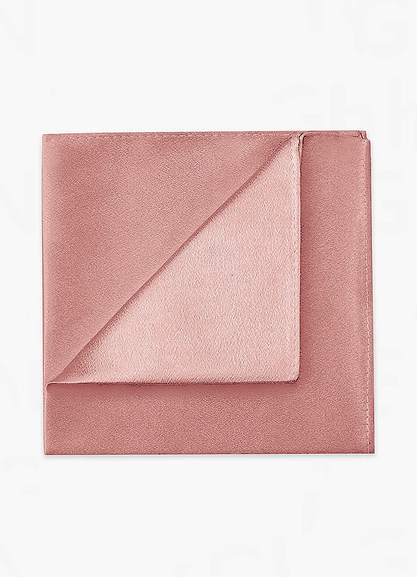 front Metallic Satin Pocket Square