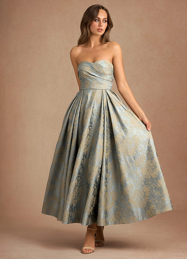 Abito Lungo Blu D'epoca Maelis image1