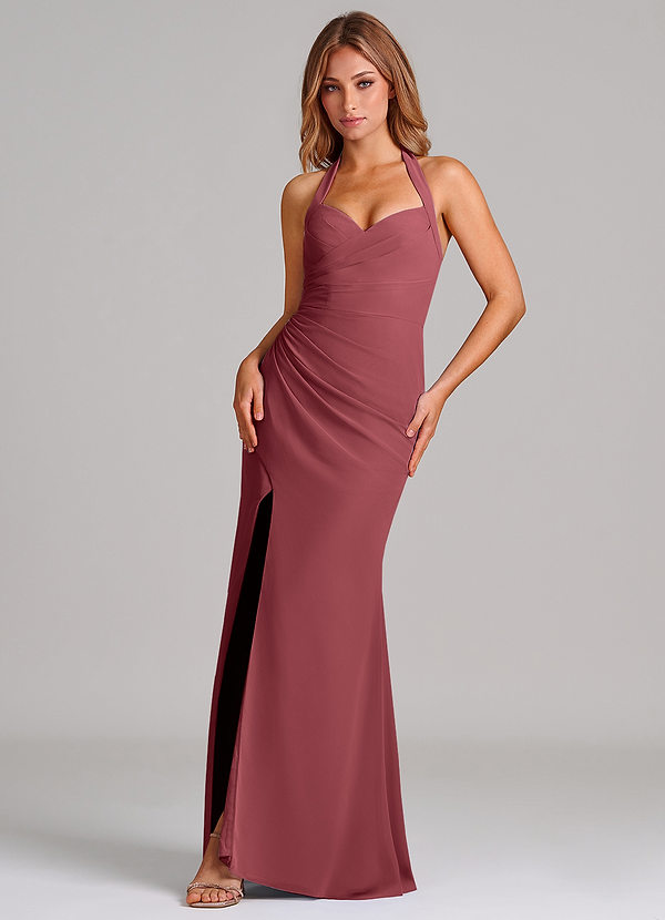 Azazie Emeria Suknie dla druhen Syrena Dekolt w kształcie serca Szyfon Do ziemi Sukienka image1