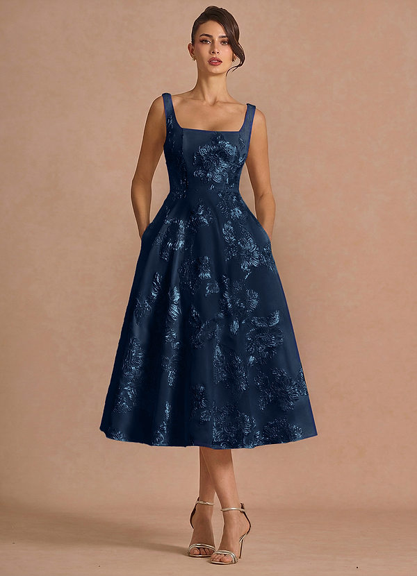 Robe Mi-Longue Marine Brynn image1