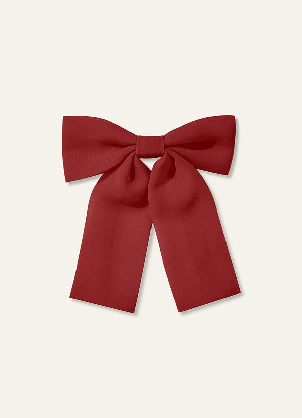 front Girls Chiffon Bow Hair Clip