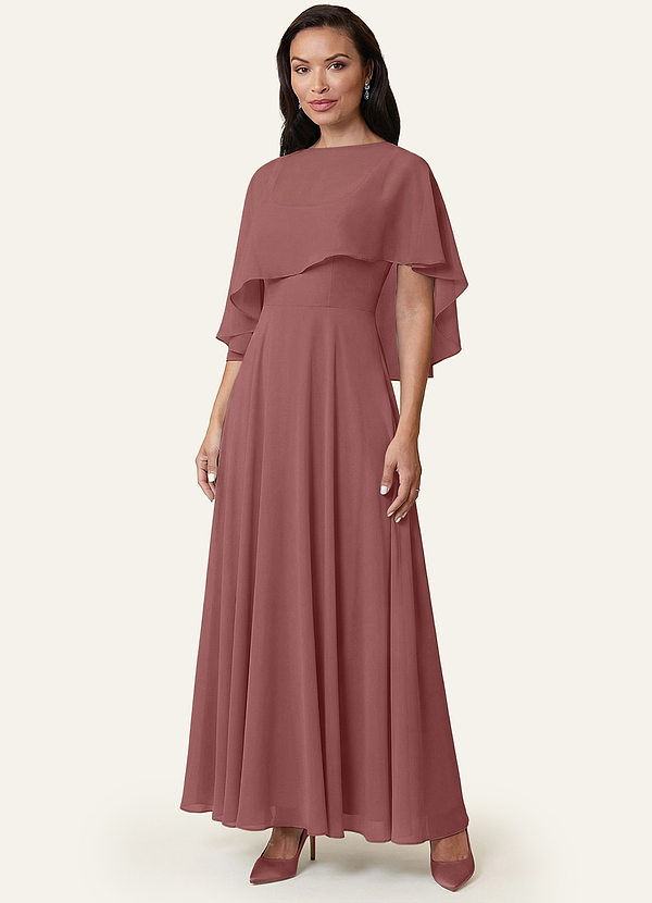 front Azazie Abrigo De Gasa Wren De Colores A Juego