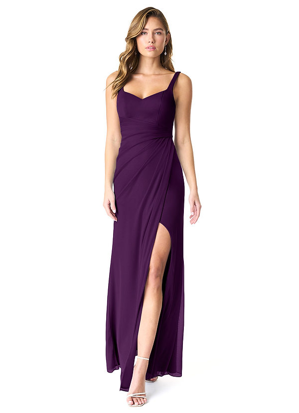 Azazie Verami Robes Demoiselle d'honneur Robe Sirène en Maille Dentelle Grain De Raisin image1