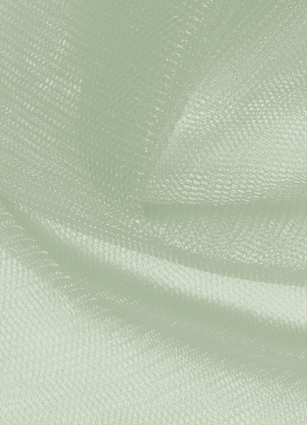front Azazie Dusty Sage Tulle Fabric By the Yard