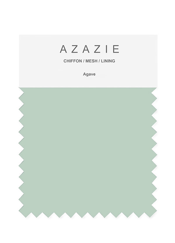 front Azazie Agave Bridal Party Swatches