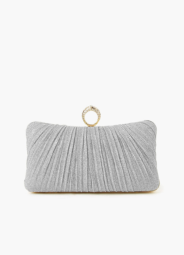 front Ruched funklende clutch taske