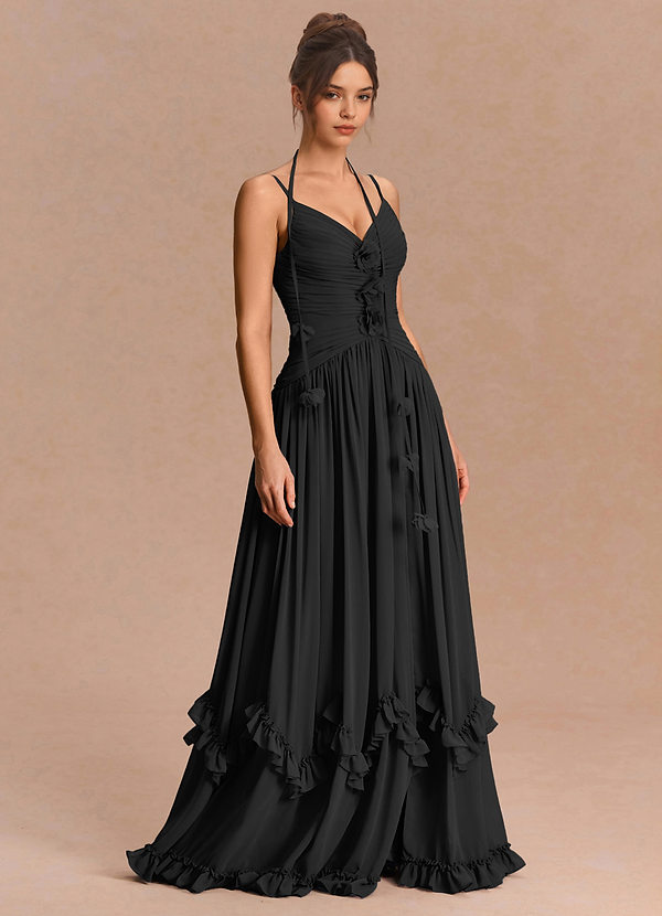 Eulalie Black Maxi Dress image1