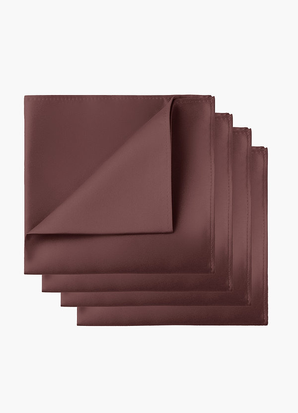 front Ensemble de 4 pochettes en satin mat